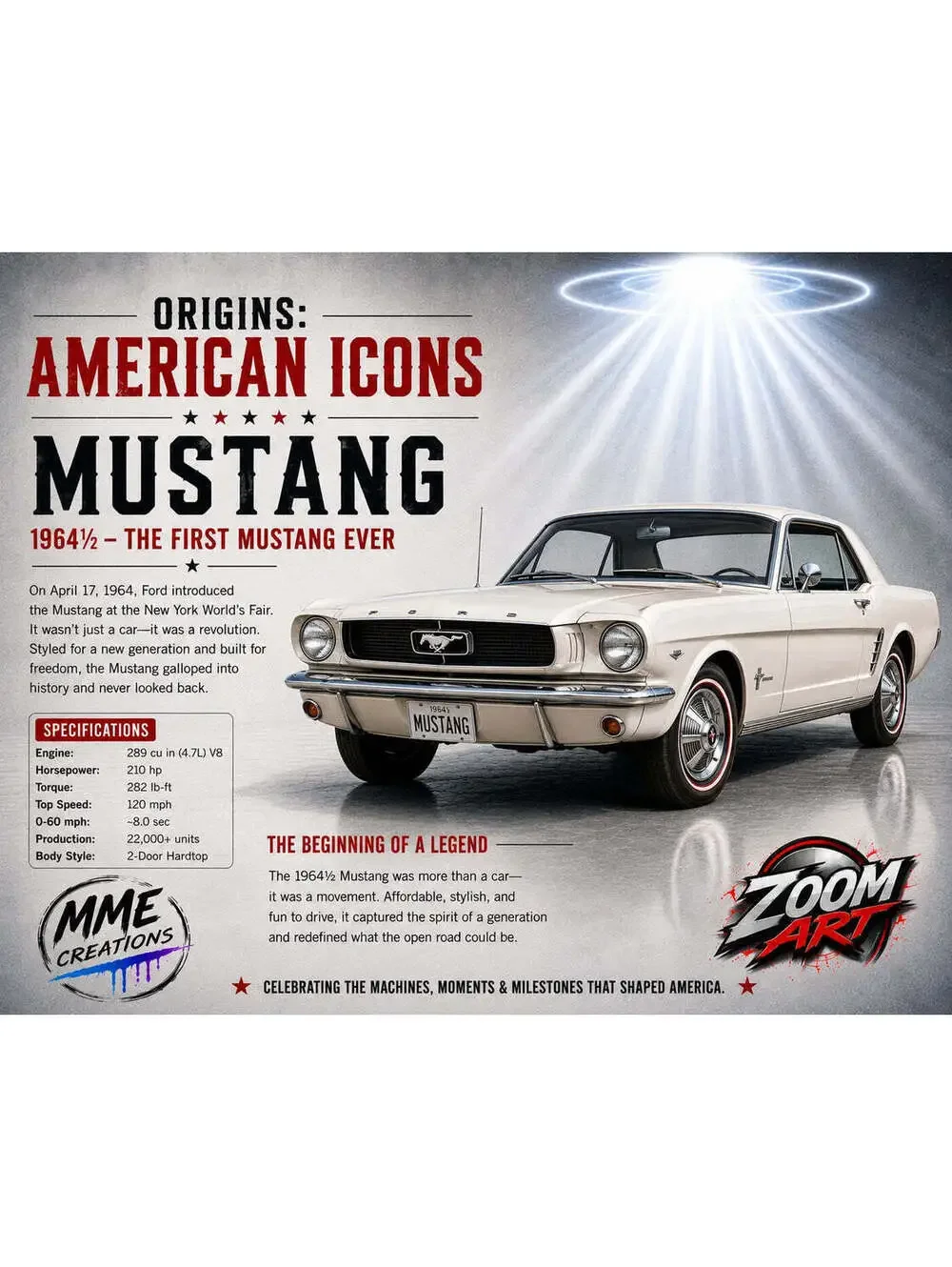 4689 Ford Mustang American Icons 8x10 Glossy Print